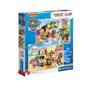 PUZZLE Patrulha Pata 2x20 pcs - CLEMENTONI