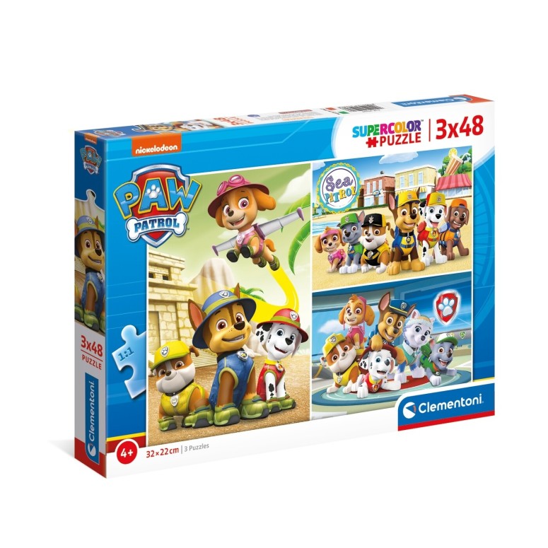 PUZZLE Patrulha Pata - 3x48 pcs - CLEMENTONI