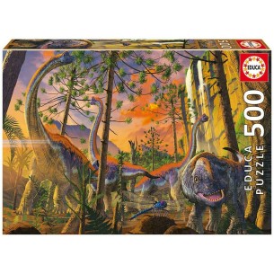 PUZZLE 500 pcs Dinossauros Curiosos  - EDUCA