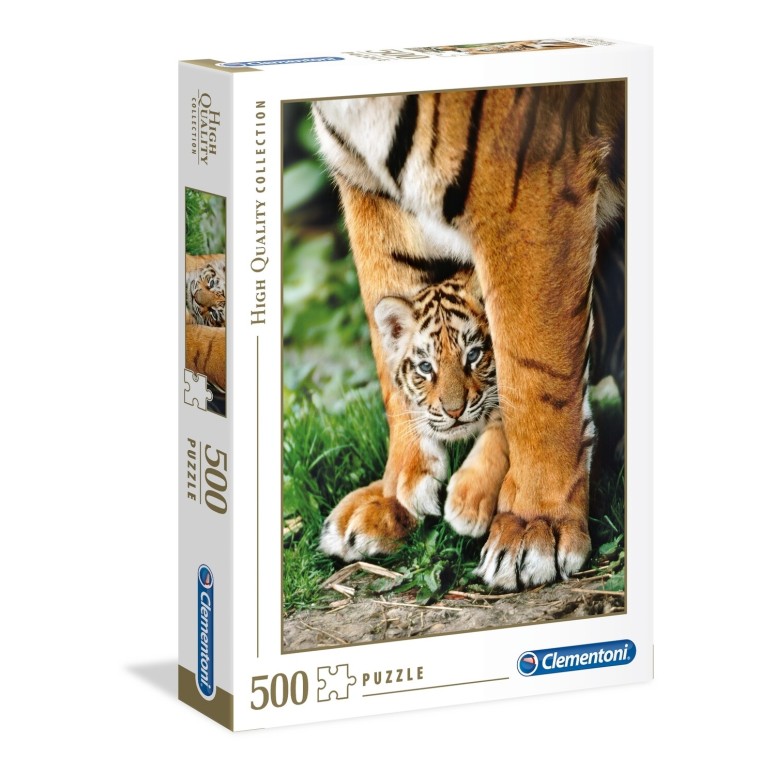 PUZZLE 500 HQ Cria Tigre Bengala - CLEMENTONI