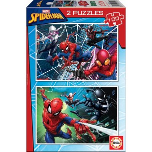 PUZZLE 2x100 pcs - Spiderman - EDUCA