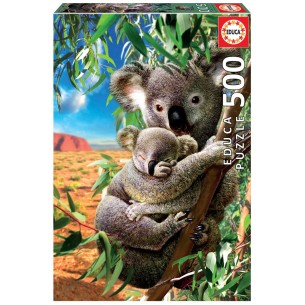 PUZZLE 500 pcs Koala com o seu Filhote - EDUCA