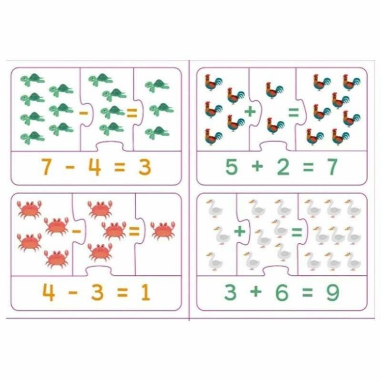 Jogo Didático em Puzzle - Operações Matemáticas - EDUCA - 6,50 € 