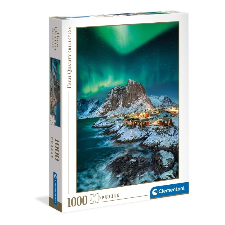 PUZZLE 1000 HQ Aurora Boreal Lofoten Islands- CLEMENTONI