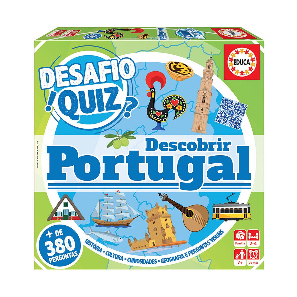 Jogo Educativo CLEMENTONI Quiz História de Portugal (Idade Mínima: 8)