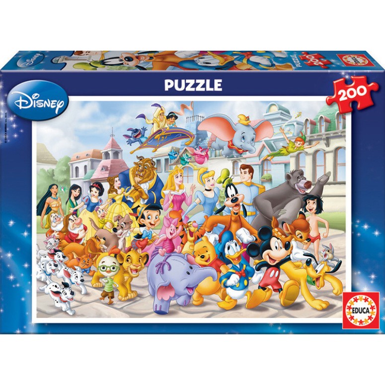 PUZZLE 200 pcs- Familia Disney- EDUCA