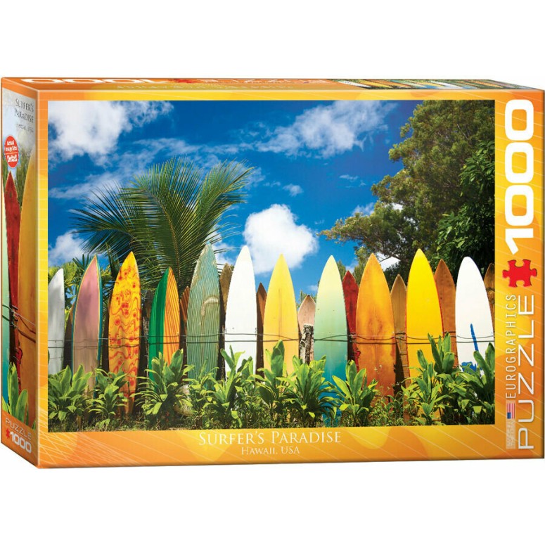 PUZZLE 1000 pcs Surfer's Paradise - Hawaii - Eurographics