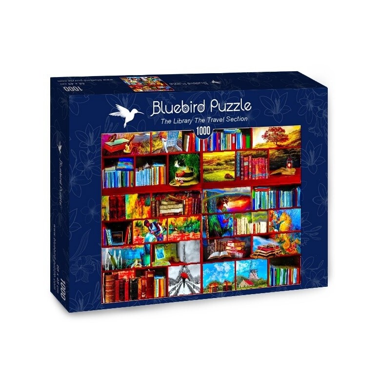 PUZZLE 1000 pcs - Livraria - Secção Viagem - BLUEBIRD