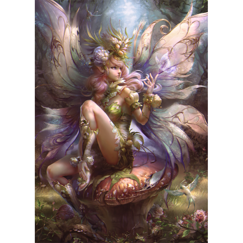 PUZZLE 1000 pcs - Enchanting Fairy  - JUMBO-0
