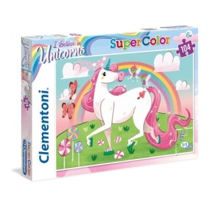 PUZZLE Super 104pcs Unicórnio -- CLEMENTONI