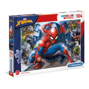 PUZZLE Super 104 pcs Spiderman - CLEMENTONI