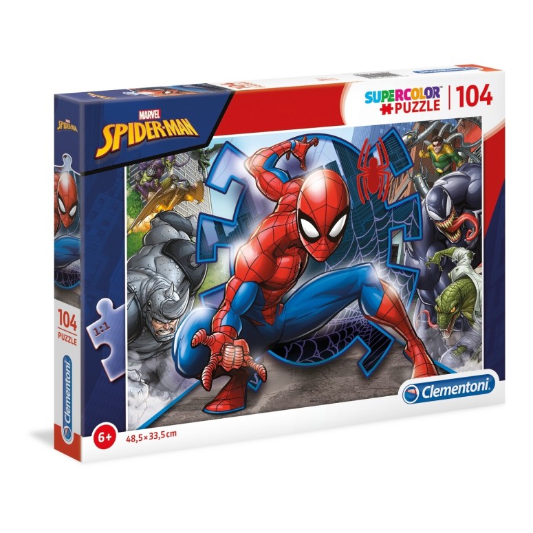 PUZZLE Super 104 pcs Spiderman - CLEMENTONI