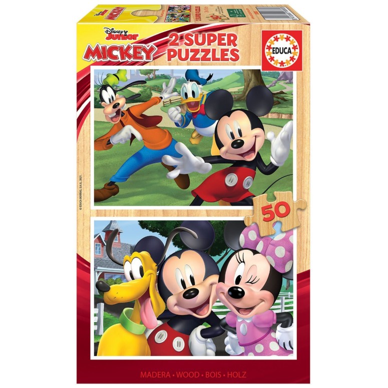PUZZLE 2x50 pcs Madeira - Disney Mickey & Friends - EDUCA
