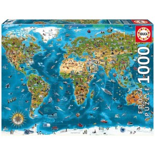 PUZZLE 1000 pcs Maravilhas do Mundo - EDUCA