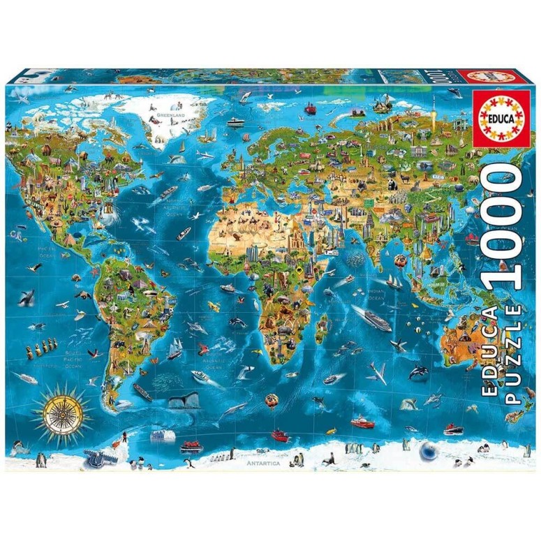 PUZZLE 1000 pcs Maravilhas do Mundo - EDUCA