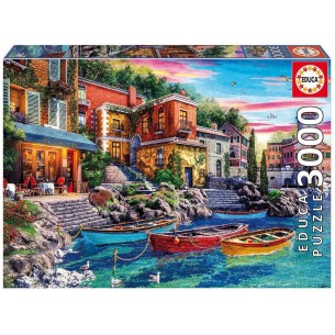 PUZZLE 3000 pcs Pôr do Sol em Como- EDUCA