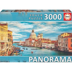 PUZZLE 3000 pcs - Panorama - Gran Canal - Veneza - EDUCA