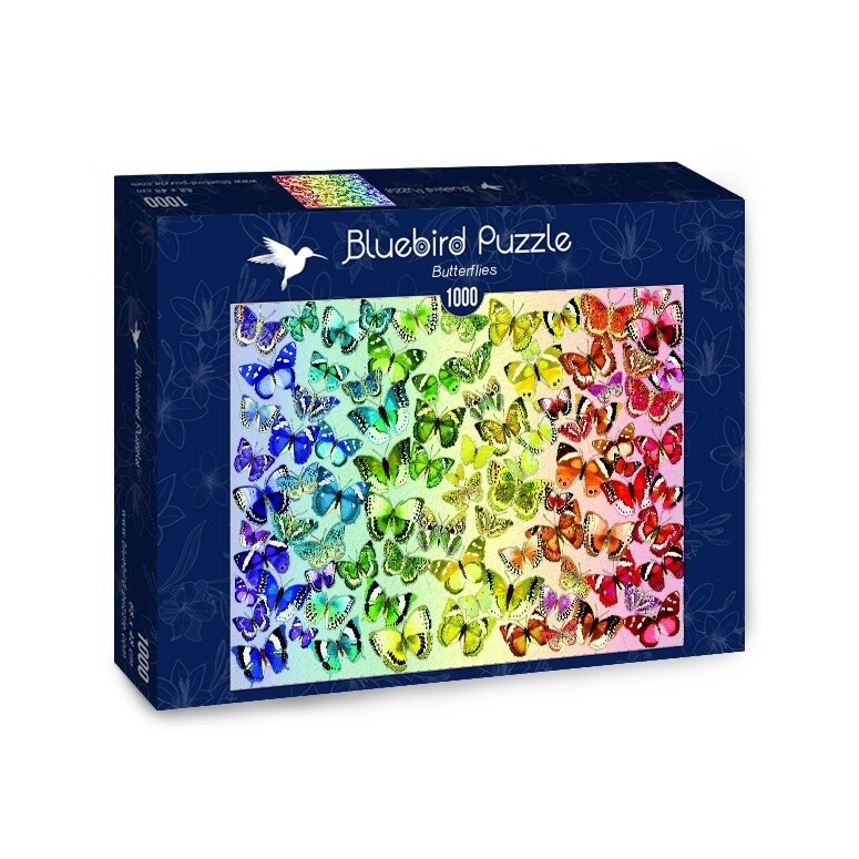 PUZZLE 1000 pcs - Borboletas - BLUEBIRD