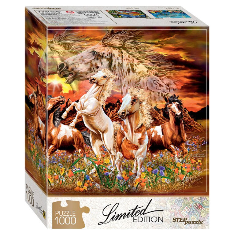 PUZZLE 1000 pcs - 12 Cavalos - STEP Puzzles