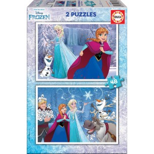 PUZZLE 2x48 pcs FROZEN - EDUCA