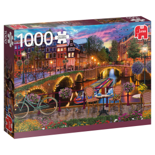 PUZZLE 1000 pcs - Amsterdam Canals - JUMBO