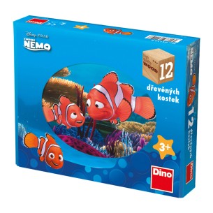 12 BLOCOS Madeira - Nemo -  Disney - DINO