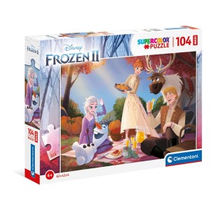 PUZZLE Supercolor MAXI - 104pcs - Frozen II - CLEMENTONI