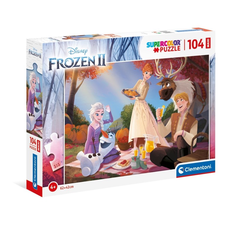 PUZZLE Supercolor MAXI - 104pcs - Frozen II - CLEMENTONI