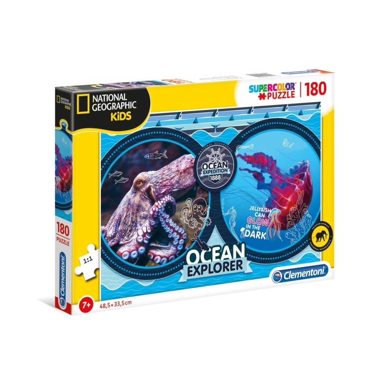 PUZZLE Super 180 pcs National Geographic - Oceano - CLEMENTONI