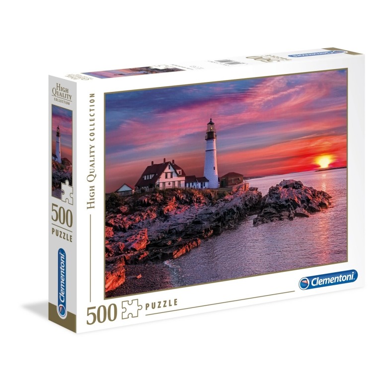 PUZZLE 500 HQ Portland Head Light - CLEMENTONI