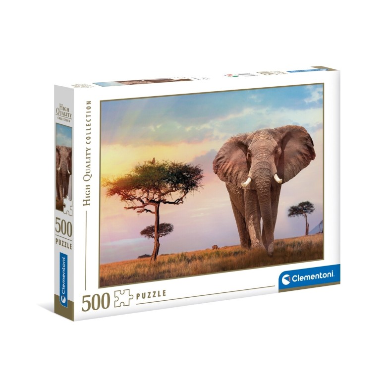 PUZZLE 500 HQ African Sunset - CLEMENTONI