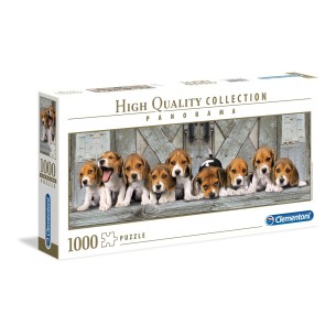 PUZZLE 1000 HQ Panorama - Beagles - CLEMENTONI