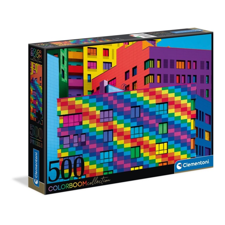 PUZZLE 500 HQ Colorboom Squares - CLEMENTONI