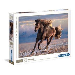 PUZZLE 1000 HQ Free Horse - CLEMENTONI