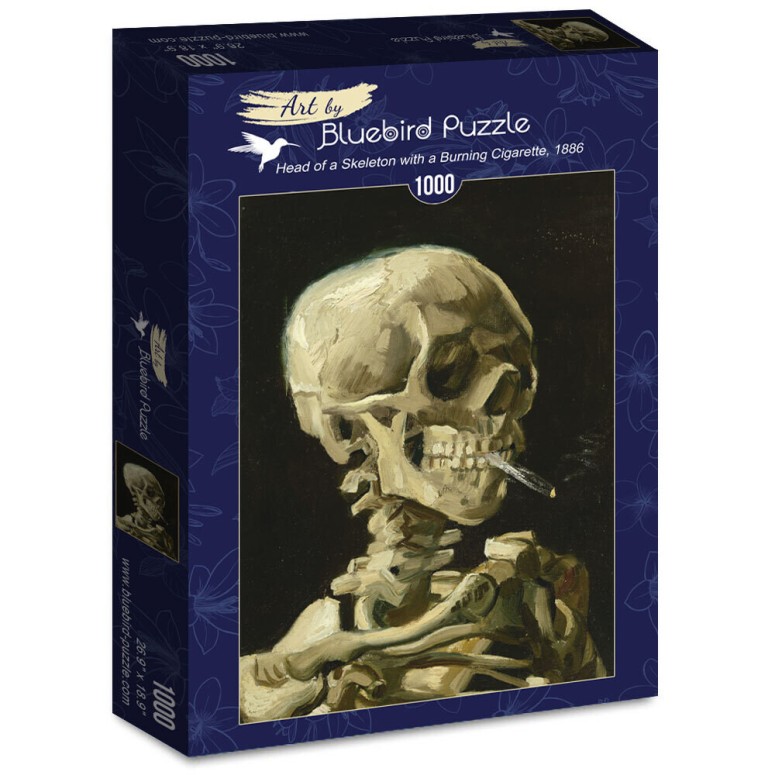 PUZZLE 1000 pcs - Caveira com Cigarro - Van Gogh - BLUEBIRD