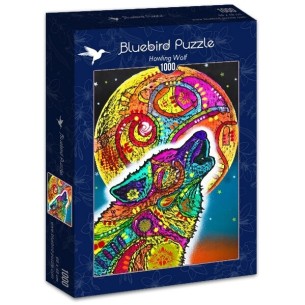 PUZZLE 1000 pcs - Howling Wolf - BLUEBIRD