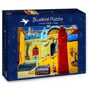 PUZZLE 1500 pcs - Colorful African Village - BLUEBIRD