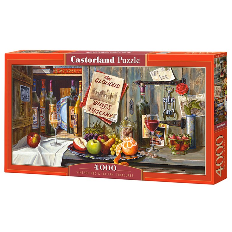 PUZZLE 4000 pcs - Vintage Red & Italian Treasures  - CASTORLAND