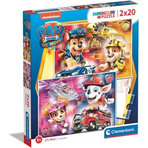 PUZZLE Patrulha Pata, O Filme 2x20 pcs - CLEMENTONI