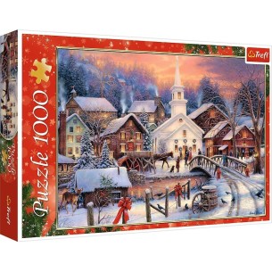 PUZZLE 1000 pcs - Natal Branco - TREFL