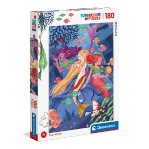 PUZZLE Super 180 pcs Sereias - CLEMENTONI