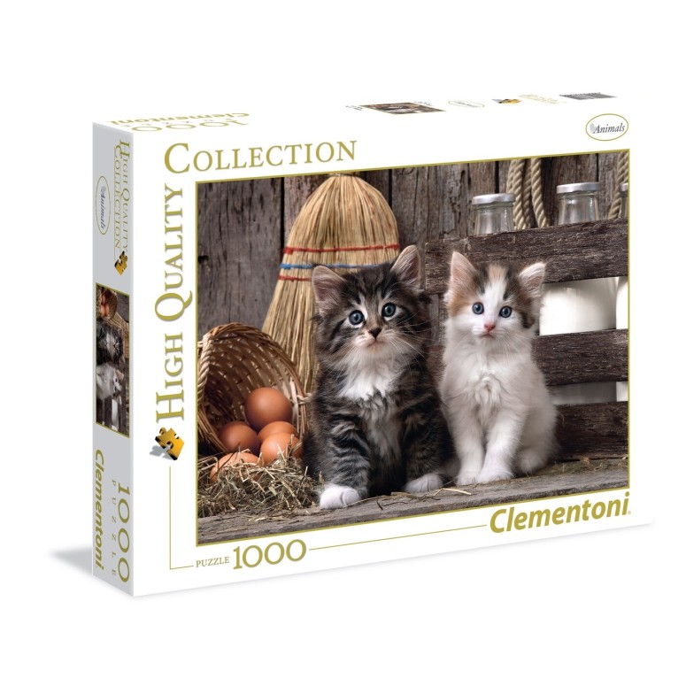 PUZZLE 1000 HQ Lovelly Kittens - CLEMENTONI