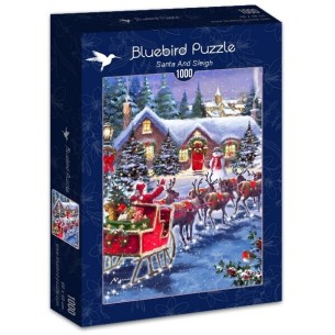 PUZZLE 1000 pcs - Trenó do Pai Natal - BLUEBIRD