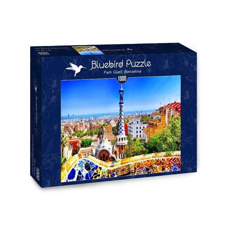 PUZZLE 1000 pcs - Parque Guell  - BLUEBIRD