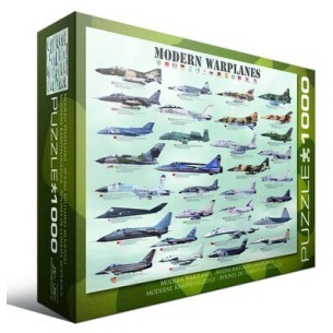 PUZZLE 1000 pcs Aviões Modernos - Eurographics