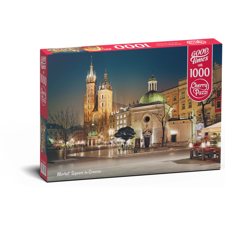 PUZZLE 1000 pcs - Market Square in Cracow - CHERRY PAZZI