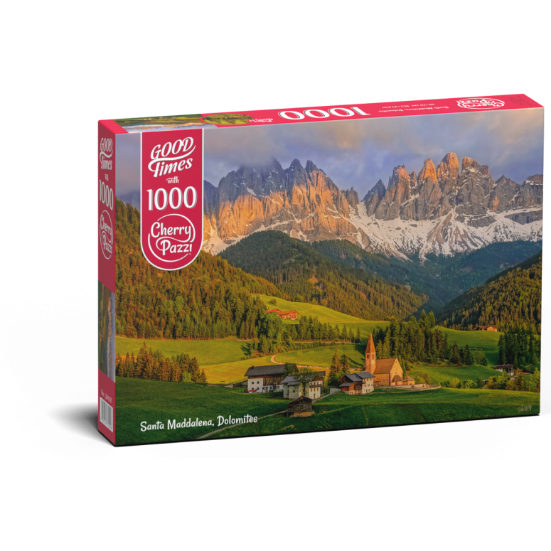 PUZZLE 1000 pcs - Santa Madalena - Dolomitas - CHERRY PAZZI