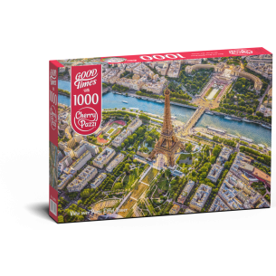 PUZZLE 1000 pcs - View over Paris - Eiffel Tower - CHERRY PAZZI