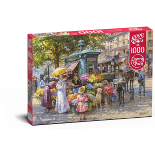 PUZZLE 1000 pcs - Blumenmarkt - CHERRY PAZZI