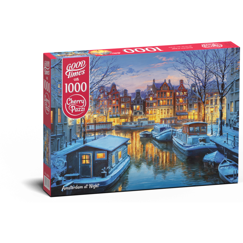 PUZZLE 1000 pcs - Amsterdam at Night - CHERRY PAZZI